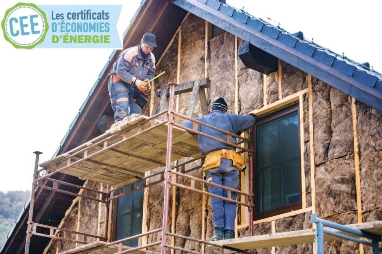 Travaux financés grâce aux certificats d'économie d'énergie